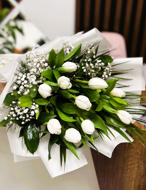 10 lu Tulipa(Lale) buketi