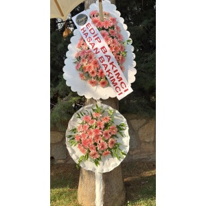 İki Katlı Pembe Gelin Duvağı