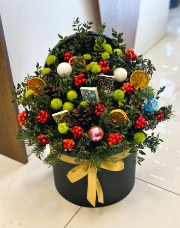 Kokina aranjmanı kutuda özel tasarım