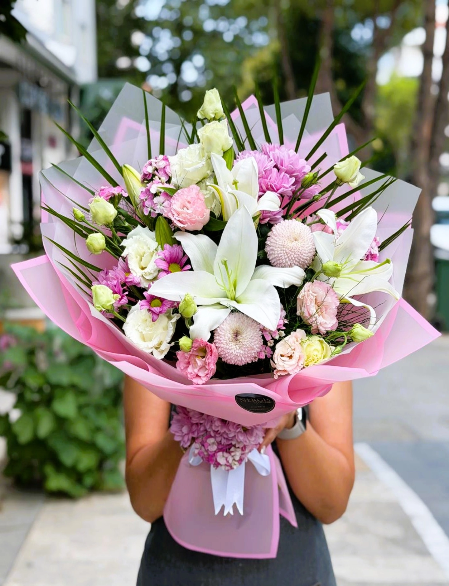 Pastel Pink,White