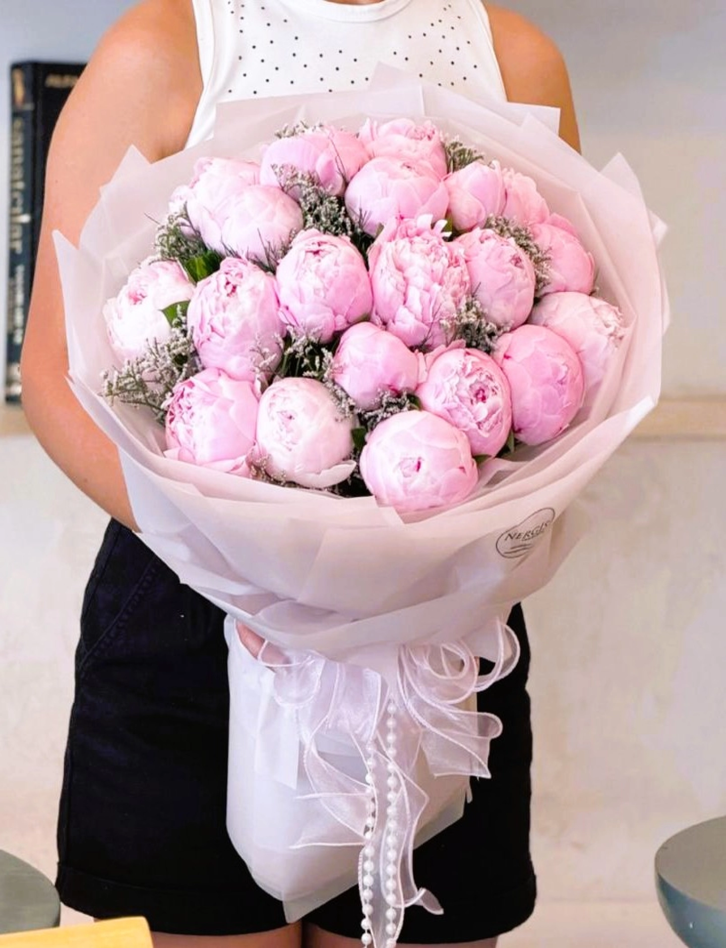 Pink Peony buket