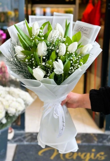 10 lu Tulipa(Lale) buketi