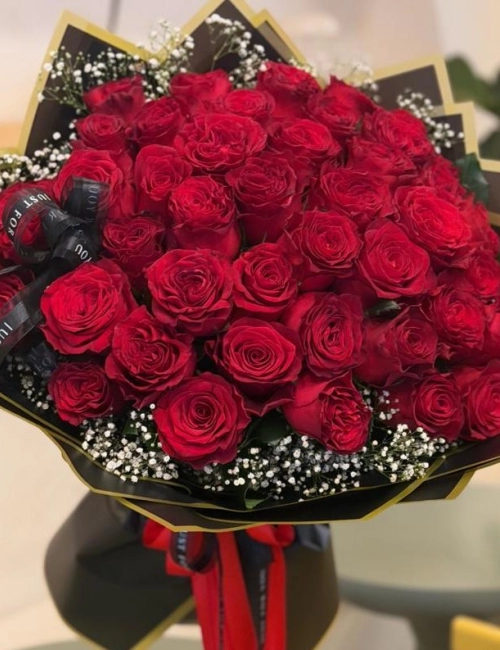 41 kırmızı gül buketi