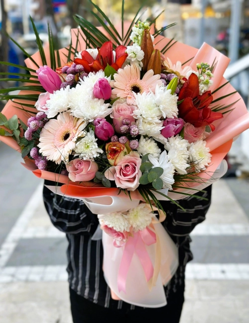 Arya karışık renkli buket