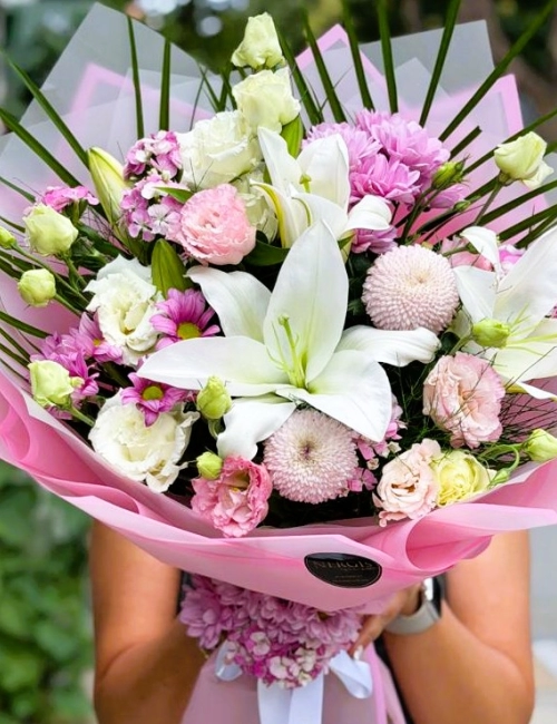 Pastel Pink,White